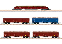 076-M86683 - Z - Wagen-Set Holztransport PKP
